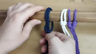 DIY Macrame : 4 Ways to attach Rope to the Wood | Cord to Your Wall Hanging.