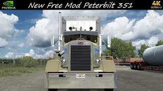 *New Free Mod* Peterbilt 351 Hauling Bulls Fresno to Modesto *JBX2 Graphics* ATS PC 4K 1.50
