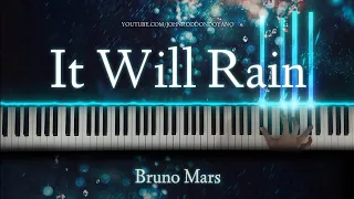 Bruno Mars - It Will Rain | Piano Cover with Strings (with Lyrics & PIANO SHEET)
