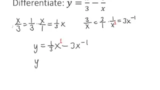 Example: Derivatives With Fractions