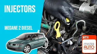 How to replace the injectors Megane mk2 1.5 dCi 🚗