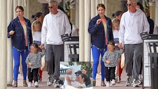 Katharine McPhee and David Foster Step Out With Son Rennie In Rare New Family Photo