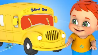 The Wheels on the Bus - Bus Songs Collection - Vehicles and Animals - Jugnu Kids nursery rhymes