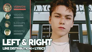 SEVENTEEN - Left & Right (Line Distribution + Lyrics Color Coded) PATREON REQUESTED