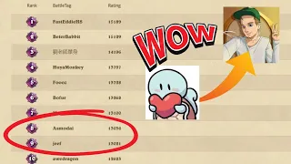 ASMODAI OVERTOOK @JeefHS IN THE LEADERBOARD?! | Hearthstone Battlegrounds