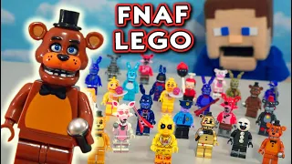 FNAF LEGO EVERY SINGLE BOOTLEG McFarlane Toys Mini Figures! Five Nights at Freddy's