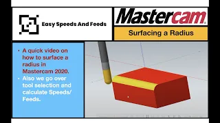 3D Surfacing in 3 minutes - Mastercam 2020