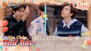 【Highlight】Mã Gia Kỳ “uất ức” hứng nguyên ly nước vào mặt | Xin Chào Thứ 7 20230902 | Xoài TV