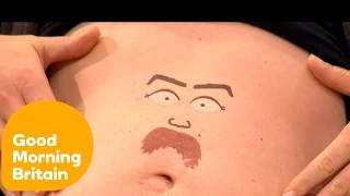 Joe Pasquale's Drawing Of Stephen Fry On His Belly | Good Morning Britain