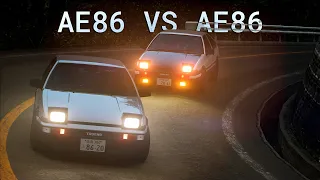 Assetto Corsa | Touge Battle | AE86 VS AE86 Coupe