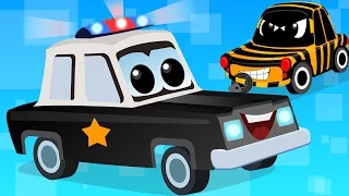 Zeek And Friends |Police Car Song | vehicle songs | Nursery Rhymes