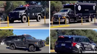 San Mateo Police *SWAT* Units Responding Code 3 !!!