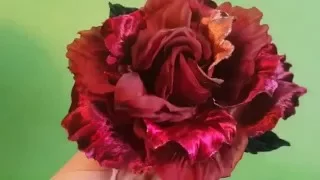 Роза из ткани