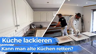 Alte Küche lackieren - kreative Küchenrenovierung