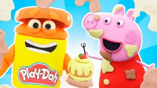 Peppa Pig English Episodes | Can You Catch Peppa Pig | Play-Doh Show Stop Motion