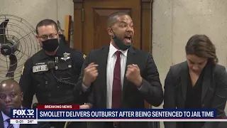 Jussie Smollett delivers outburst after getting jail time for hate crime hoax