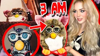 DO NOT PLAY WITH THIS KIDS TOY AT NIGHT.... (*FURBY IS WATCHING US*)