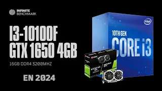 Core i3 -10100f & GTX 1650 4GB en 2024 ¡Sorprendente! 😲