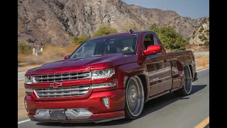 Procharged & Bagged Silverado on 26/28 Intro Wheels