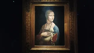 Картина Леонардо да Вінчі в музеї Кракова.