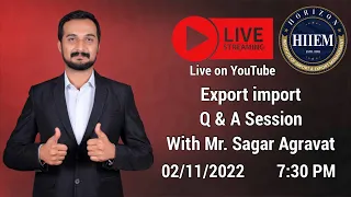 Live Q & A Session about Export import Business