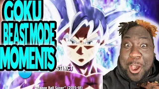 TOP 10 TIMES GOKU WENT BEAST MODE REACTION