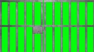 Prison Jail Bars Cell - Green Screen