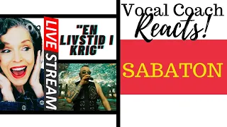 LIVE REACTION Sabaton! "En Livstid I Krig" Voice Coach Reacts & Deconstructs