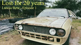 Lancia Beta | Abandoned for 20 years | Will it start? #barnfind
