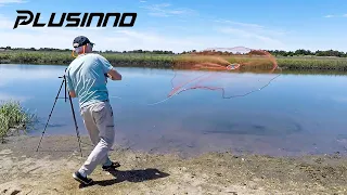 Instructional Video of Throwing the 6Ft Plusinno Cast Net with Aluminum Frisbee @KayakhacksFishing