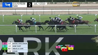 Gulfstream Park Carrera 2 - 1 de Julio 2020