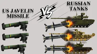 US Javelin missile vs Russian Tanks