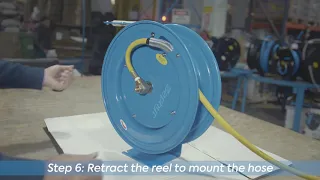 Zephyr: How to install a hose on an empty reel drum