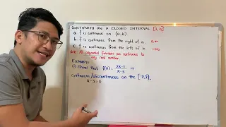 Continuity on a closed interval (Polynomial and Rational Functions)