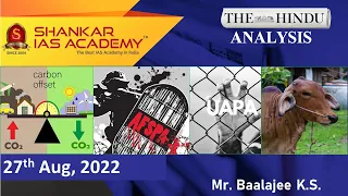 The Hindu Daily News Analysis || 27th August 2022 || UPSC Current Affairs || Mains '22 & Prelims '23