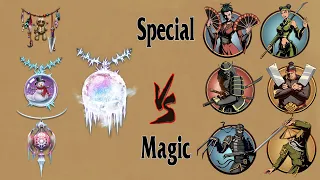 Shadow Fight 2 || ALL Special Magic vs BOSSES 「iOS/Android Gameplay」