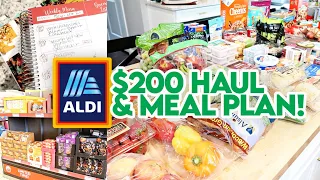 $200 ALDI HAUL AND MEAL PLAN! 🛒