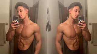 Full Day Of Eating For Men's Physique Prep (6 Weeks Out) + Pull Workout