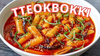 VEGAN TTEOKBOKKI RECIPE | Spicy Korean Rice Cakes | 비건 떡볶이