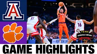 #2 Arizona vs Clemson Highlights | 2024 NCAA Men's Basketball Championship - Sweet 16