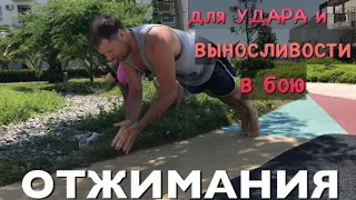 Отжимания для удара и для выносливости в бою