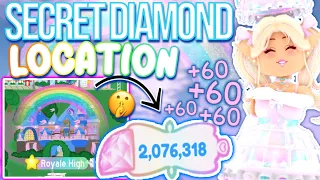 NEW SECRET DIAMOND LOCATION DISCOVERED IN ROYALE HIGH!!! 🤫ROBLOX Royale High Farming Tips