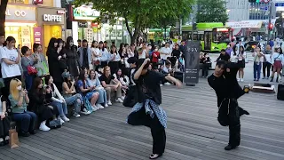 [STREET ARTIST] T:EV (TAEYOUNG, BONGGEUN & YUSEONG). LONG TIME NO SEE. SINCHON BUSKING. 240428.