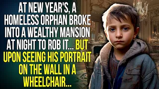 At New Year's, a homeless orphan broke into a wealthy mansion at night to rob it... But upon seeing