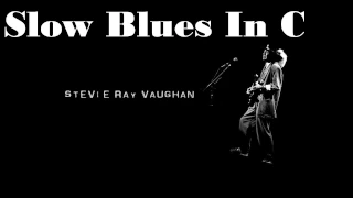 Stevie Ray Vaughan Style Slow Blues Backing Track (C Major)