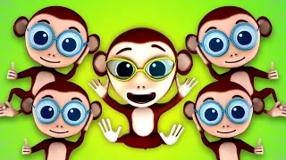 пять маленьких обезьян | русский мультфильмы для детей | Five Little Monkeys | Baby Box Russia