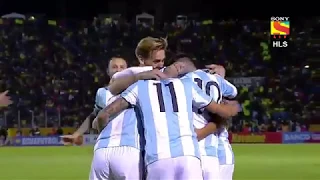 Ecuador v Argentina(1-3)   Full Match Highlights  English Commentry
