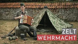 WEHRMACHT - Zelt aufbauen im Weltkrieg