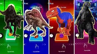 🦖 Indoraptor vs Jurassic world vs t-Rex Spider Man vs Godzila | Coffin Dance 🪩