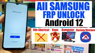 All Samsung Galaxy Android 12 FRP Bypass Without Pc | Remove/Unlock Google Account